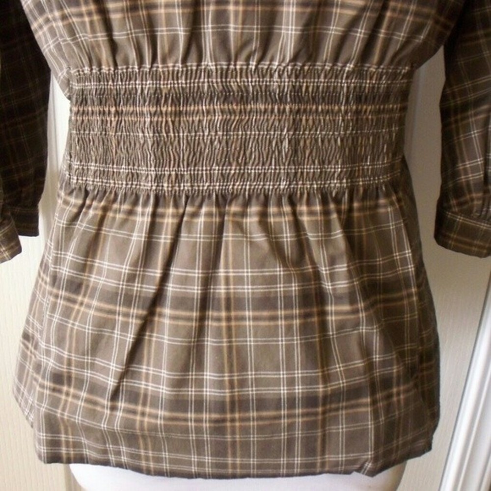 BCBGMAXAZRIA PLAID BLAZER TAILORED COTTONS 3/4 SLEEVE BLAZER WOMENS SIZE 10 - Picture 2 of 10